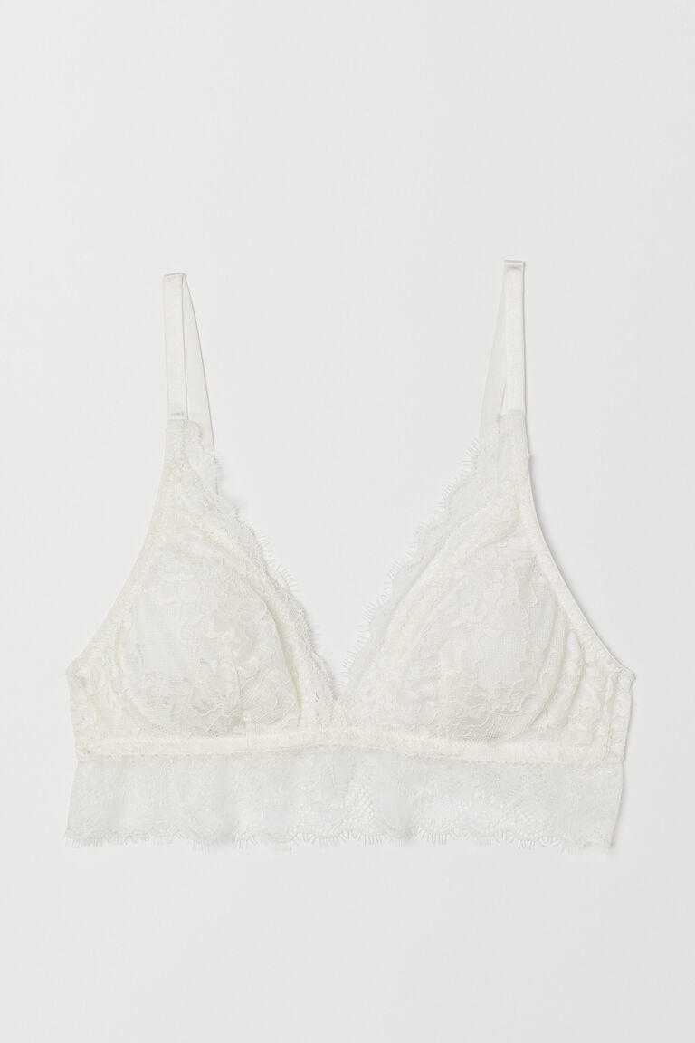 Nonwired lace bra