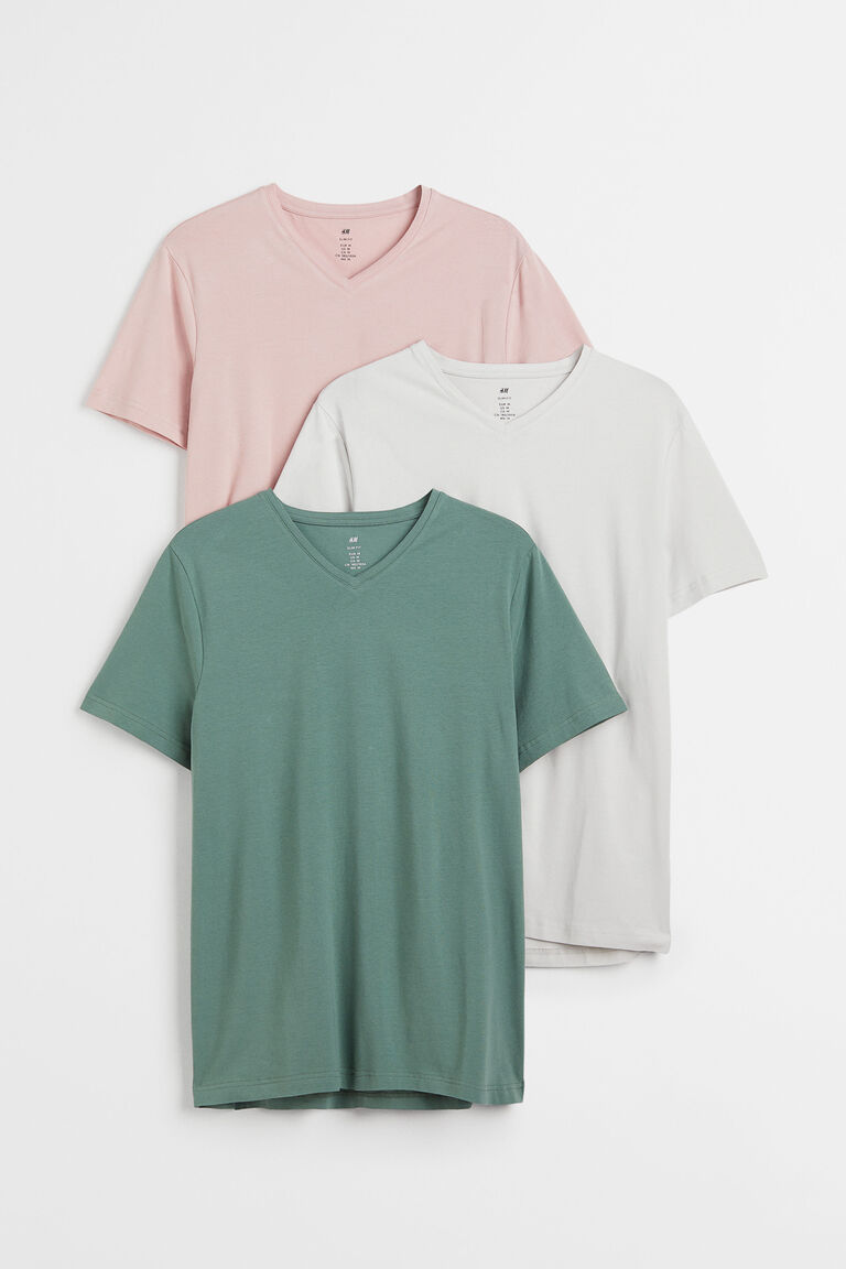 3-pack Slim Fit T-shirts