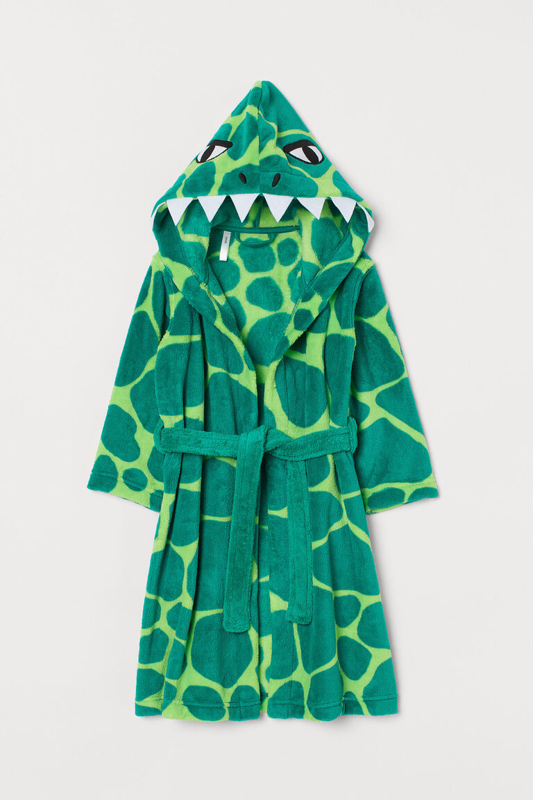 Fleece dressing gown