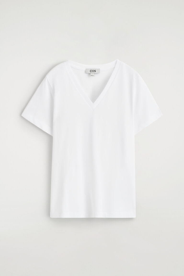 COTTON V-NECK T-SHIRT