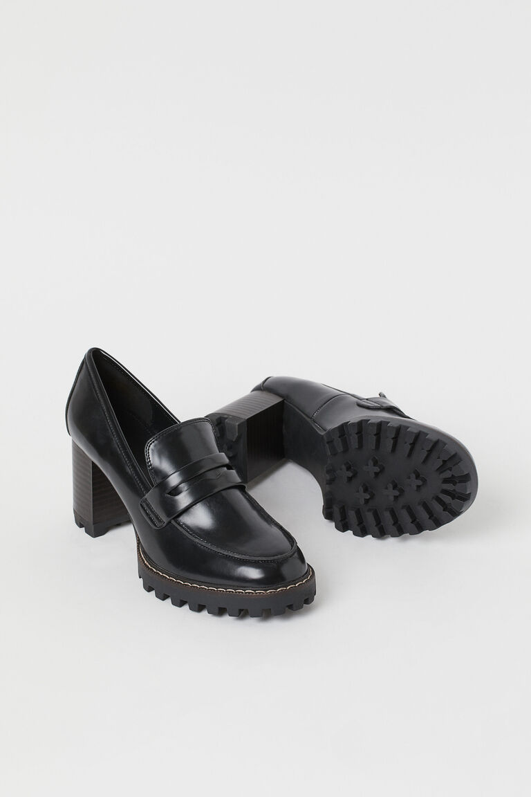 Blockheel loafers