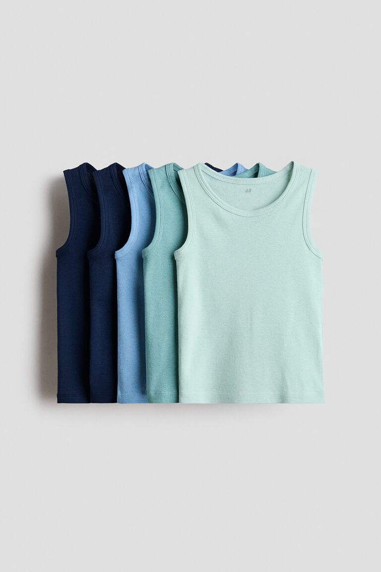 5-pack cotton vest tops