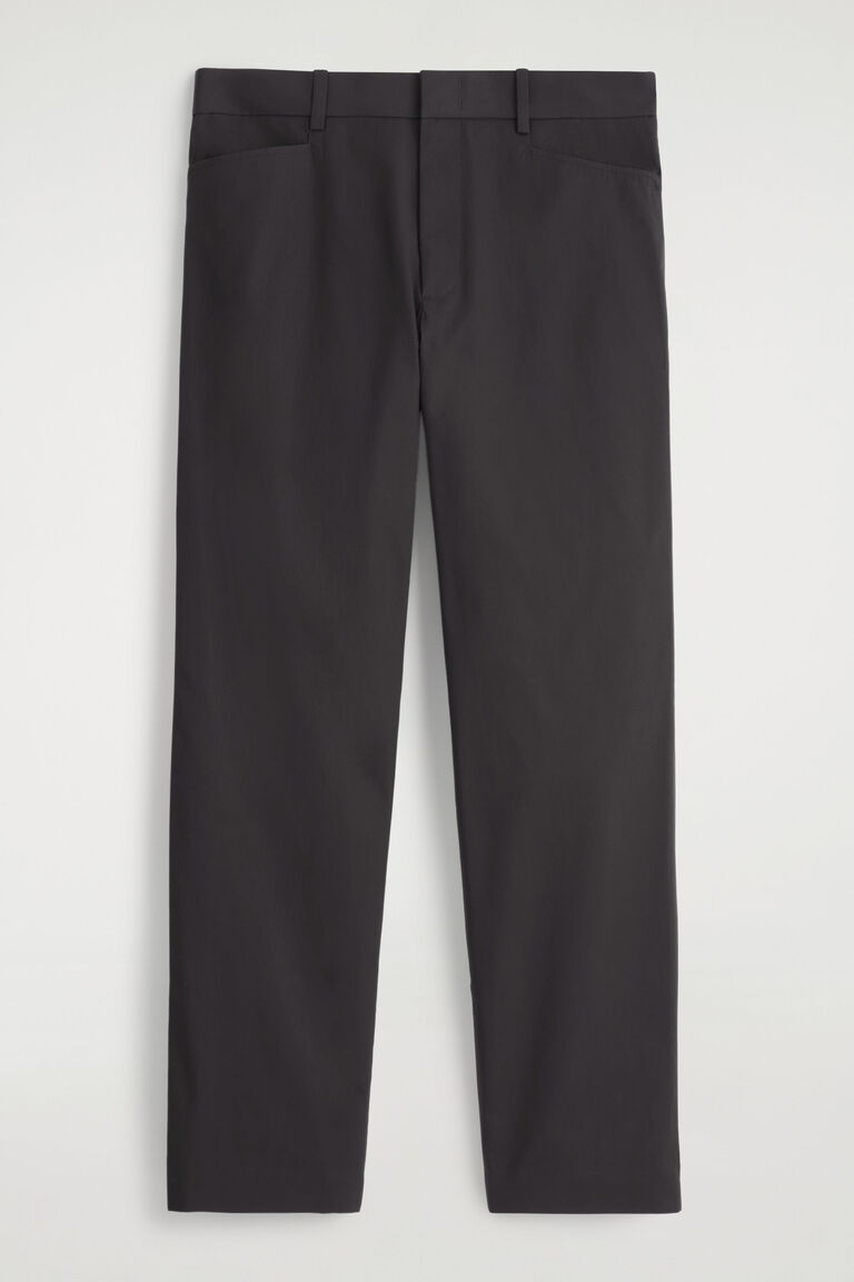 COTTON STRAIGHT-LEG TROUSERS