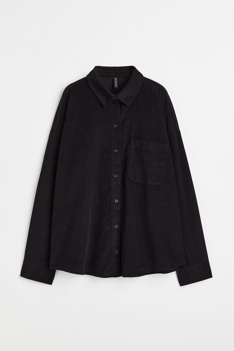 Oversized corduroy shirt