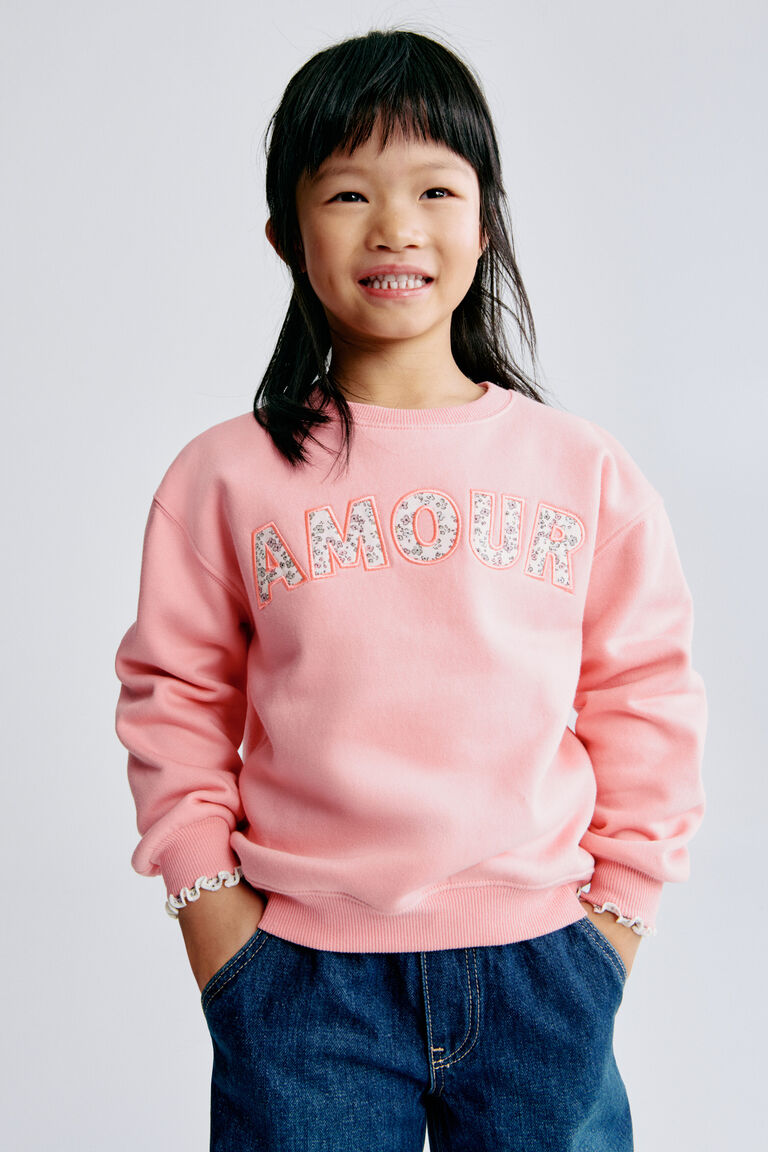 Motif-detail sweatshirt