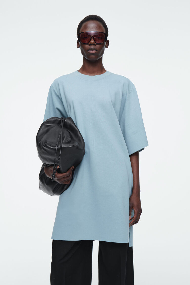 LONGLINE CREW-NECK T-SHIRT