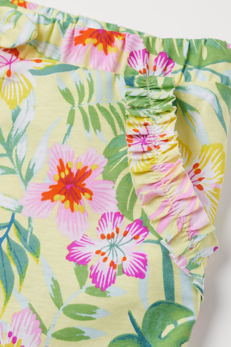 Patterned jersey shorts