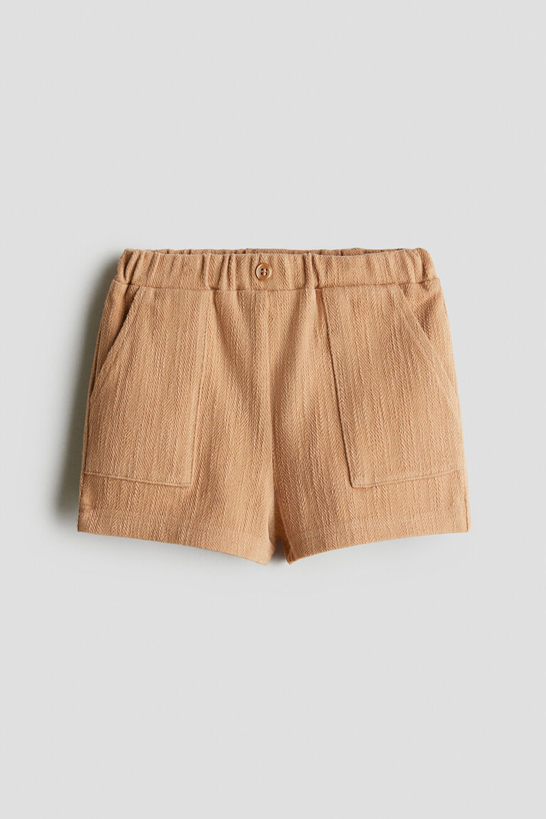 Textured-jersey shorts