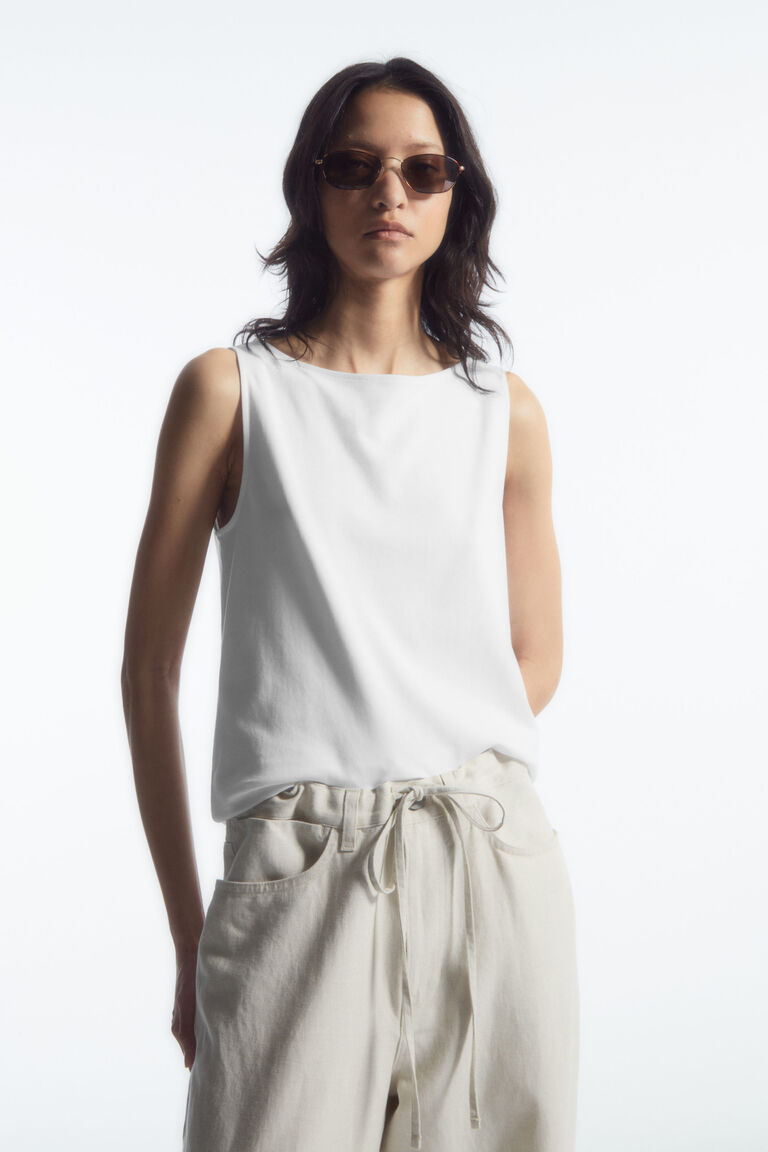 BOAT-NECK TANK TOP