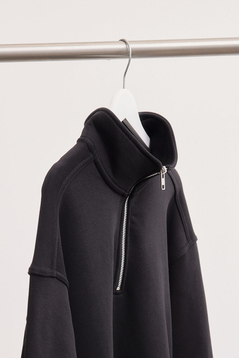 M-style Loose Fit Zip-top sweatshirt