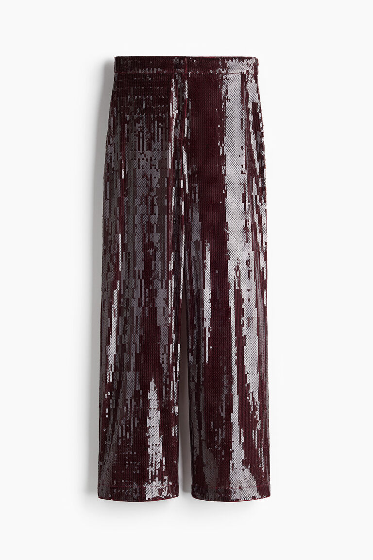 ALLURE TROUSERS / BLACK SEQUINED