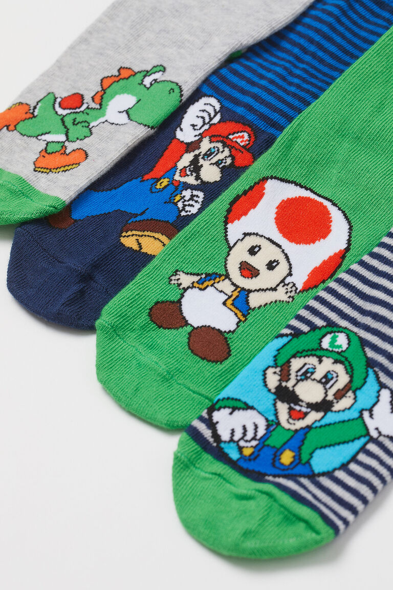 5pack patterned socks