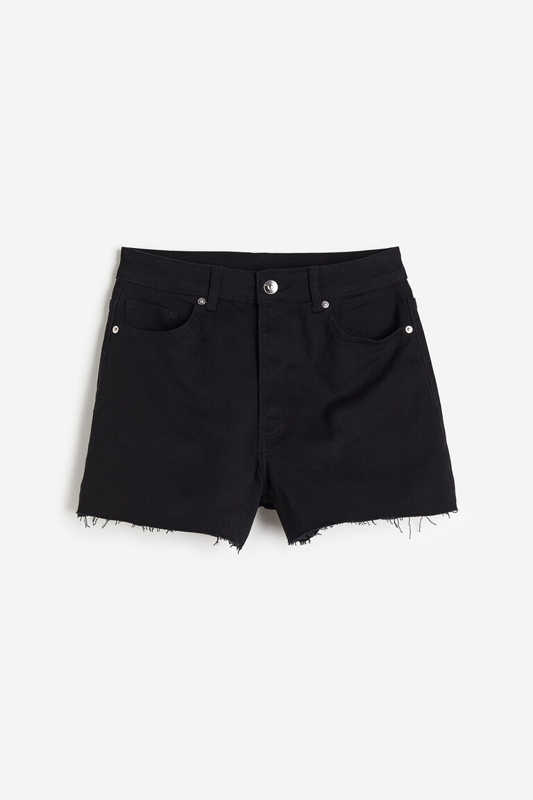 Highwaisted twill shorts