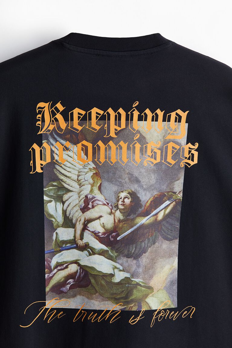 Oversized Fit Printed T-shirt