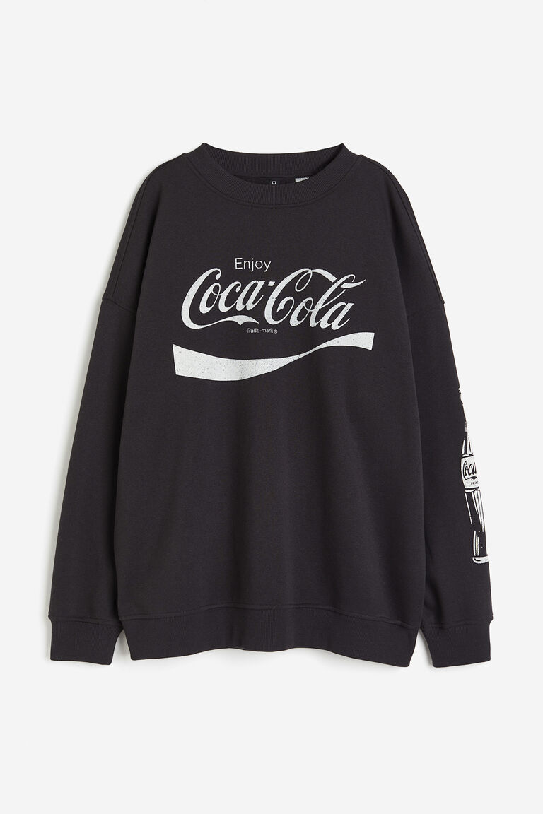 Oversized printed sweatshirt