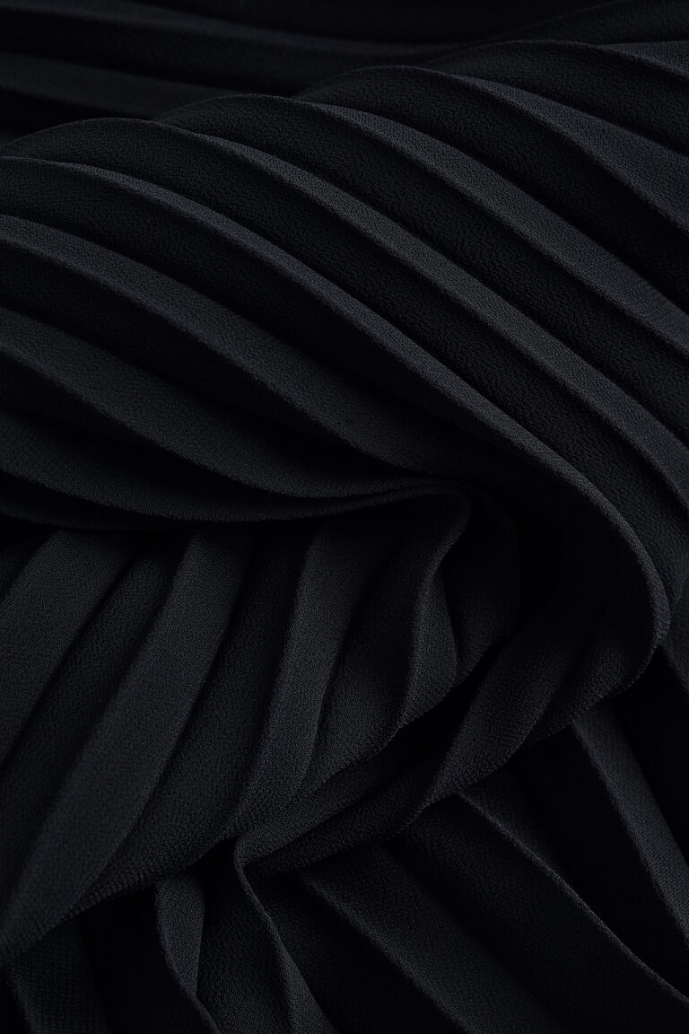Chiffon flower pattern pleats Skirt