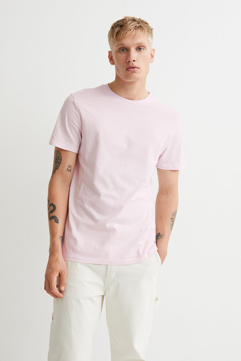 pink t shirt h&m
