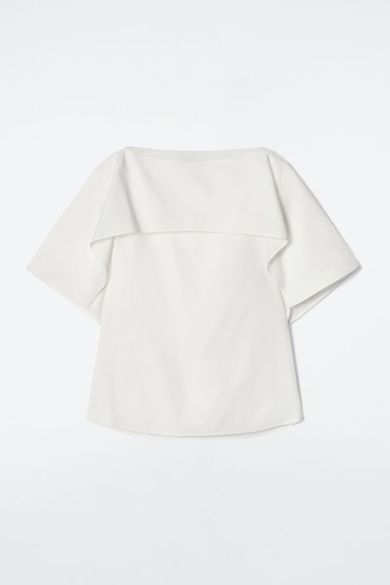 DRAPED COTTON TOP