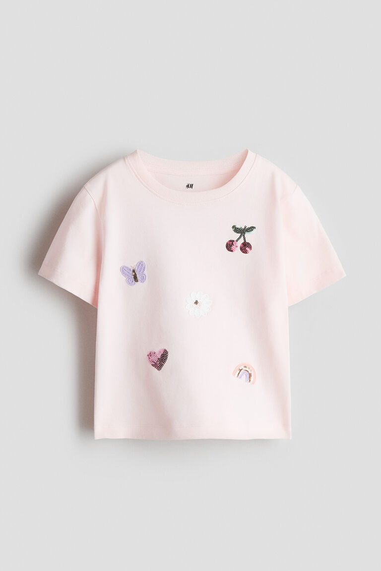 Motif-detail t-shirt