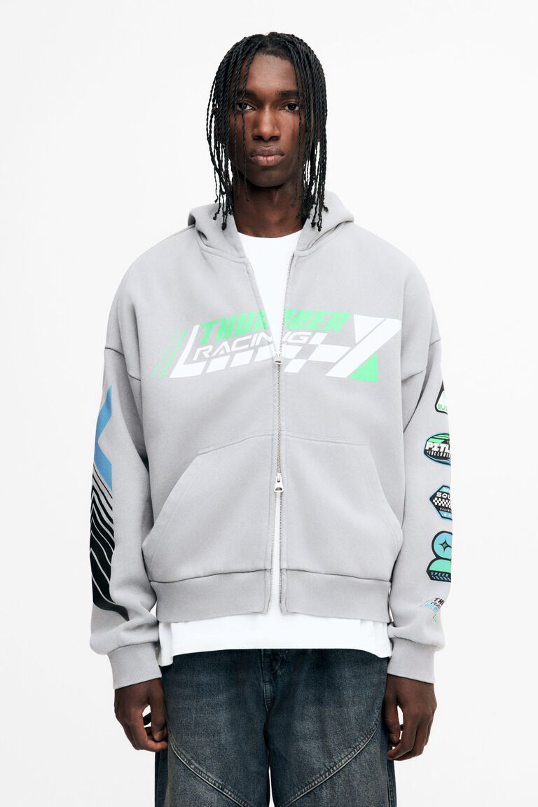 Oversized Fit Zip-through hoodie