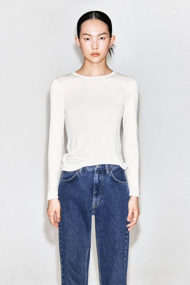 SLIM LYOCELL-MERINO LONG-SLEEVED T-SHIRT