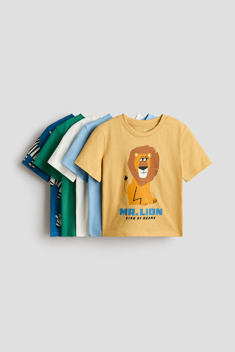 5-pack jersey T-shirts