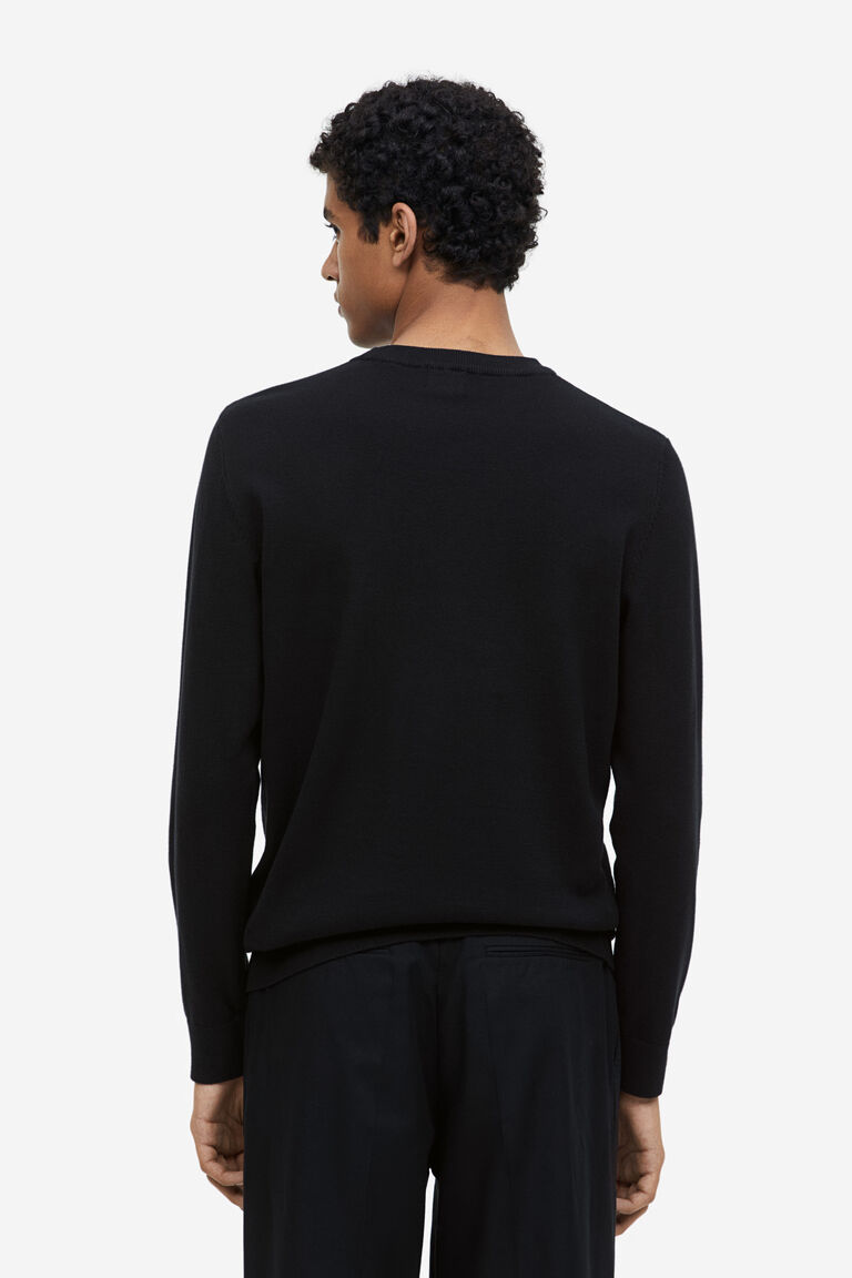 Slim Fit Fineknit cotton jumper