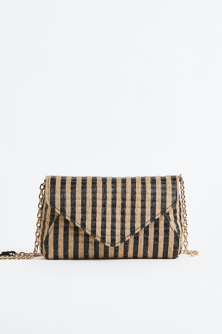 Straw shoulder bag