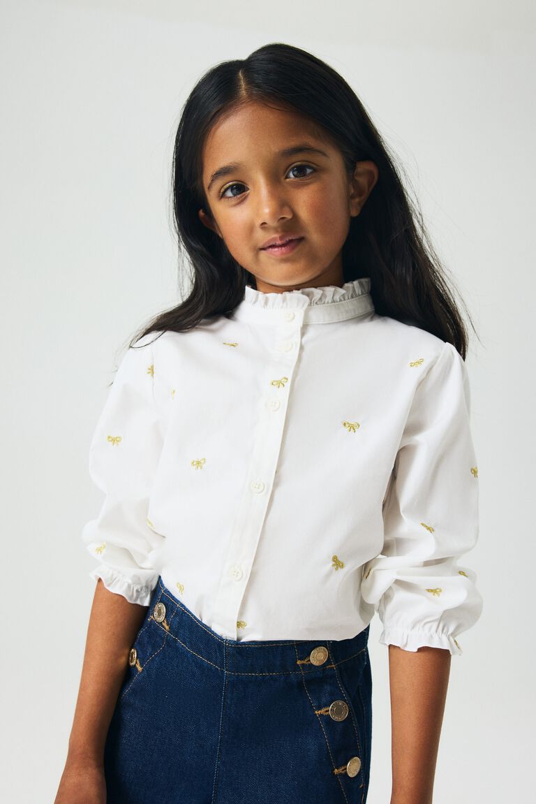 Cotton poplin blouse