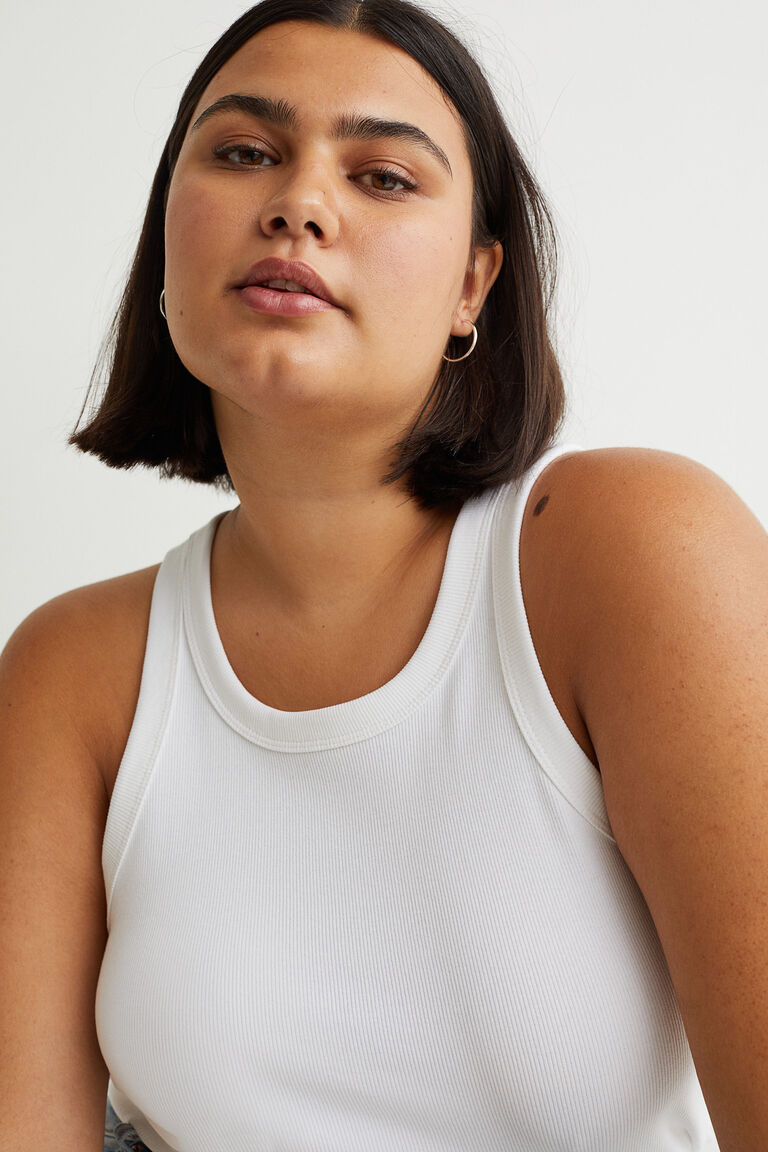 H&M+ Ribbed vest top