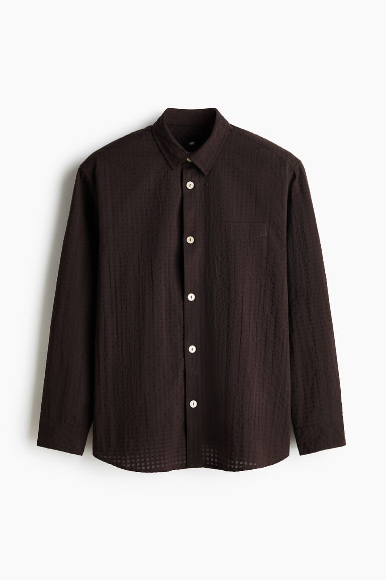 Regular Fit Seersucker shirt