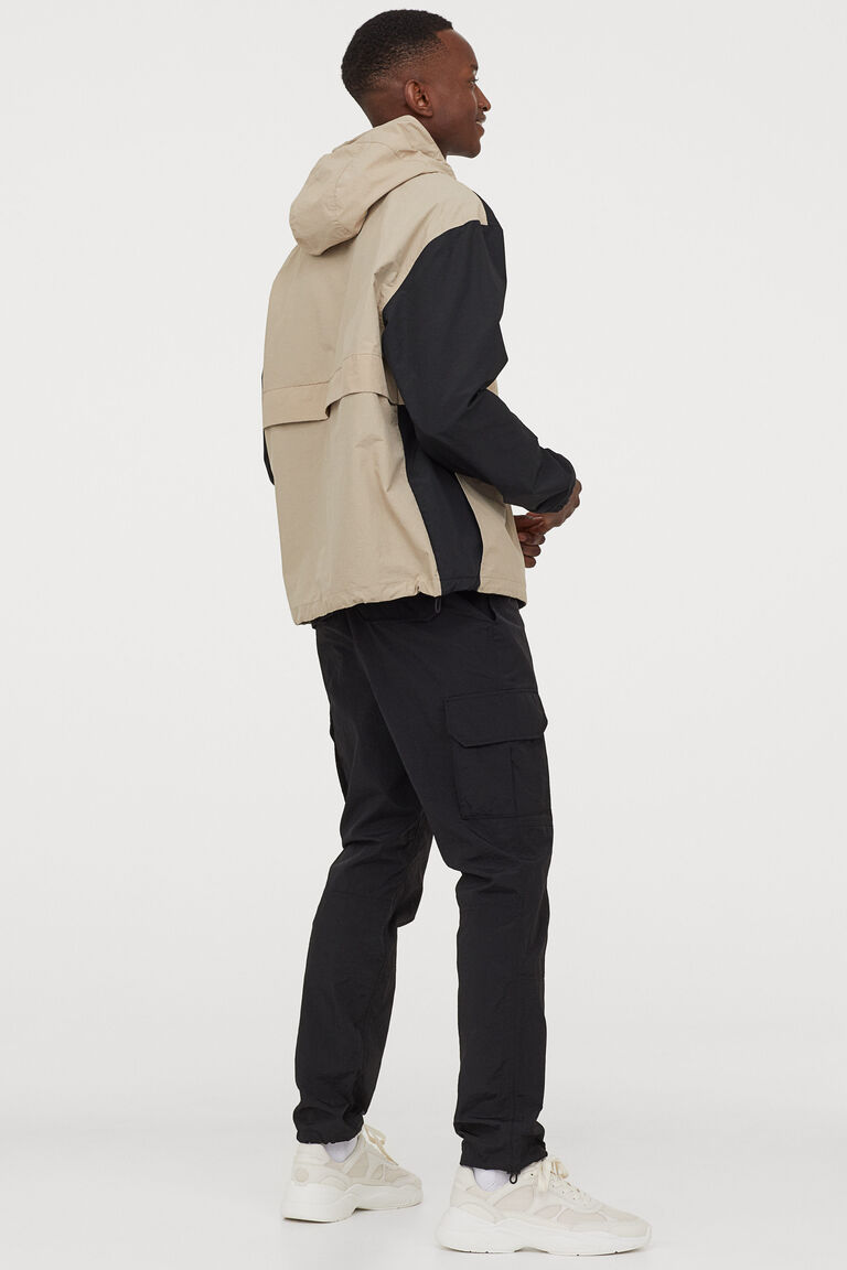 Hooded popover jacket