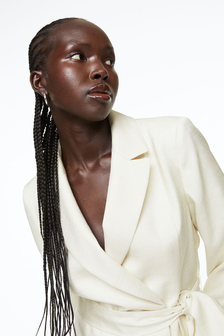 Tiebelt blazer dress