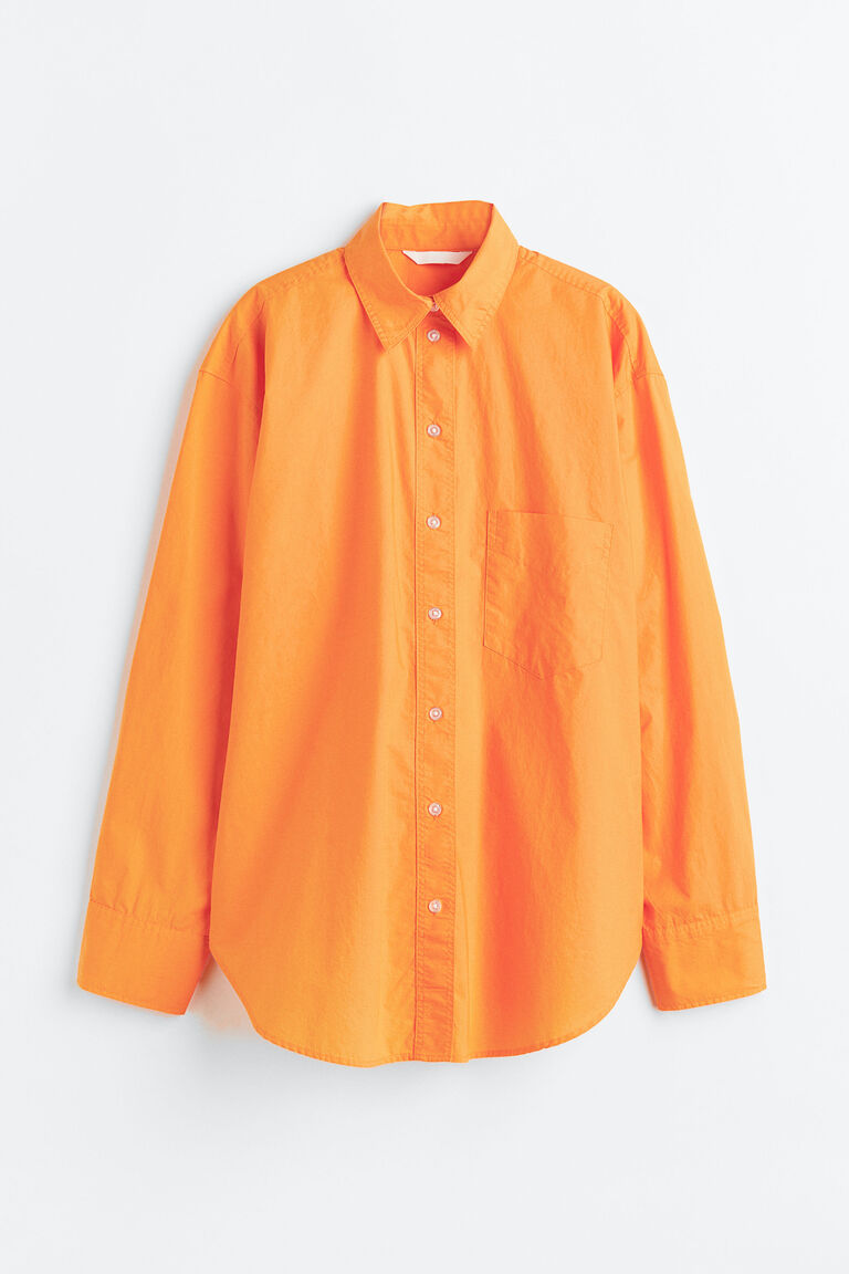 Cotton poplin shirt