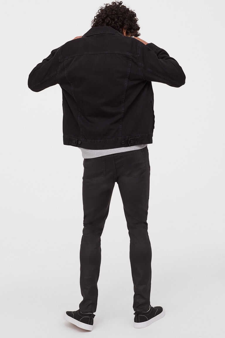 h&m coated jeggings