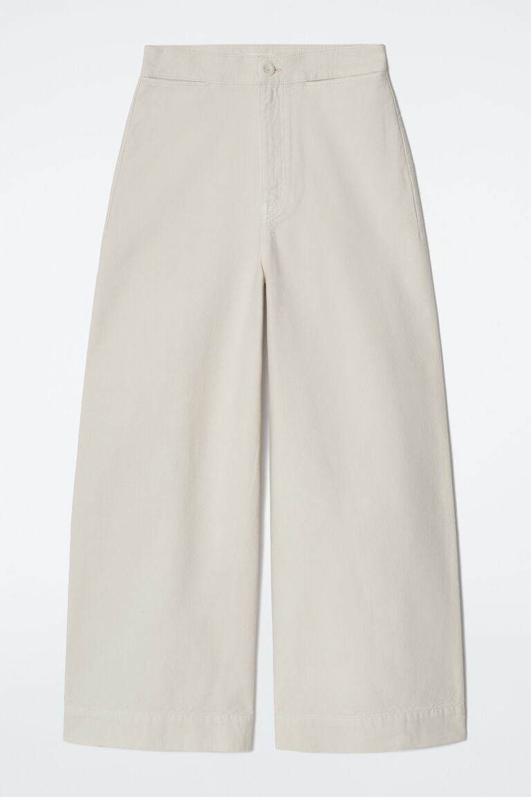 WIDE-LEG DENIM TROUSERS