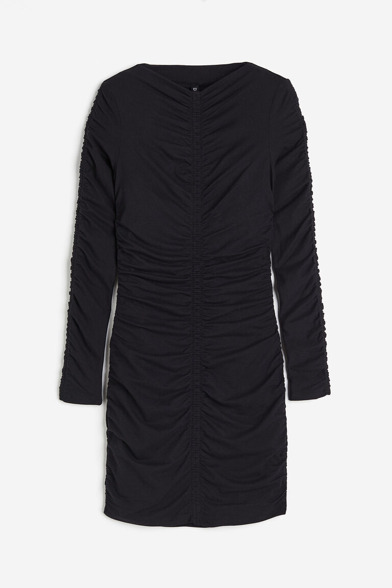 DRAPED BODYCON DRESS