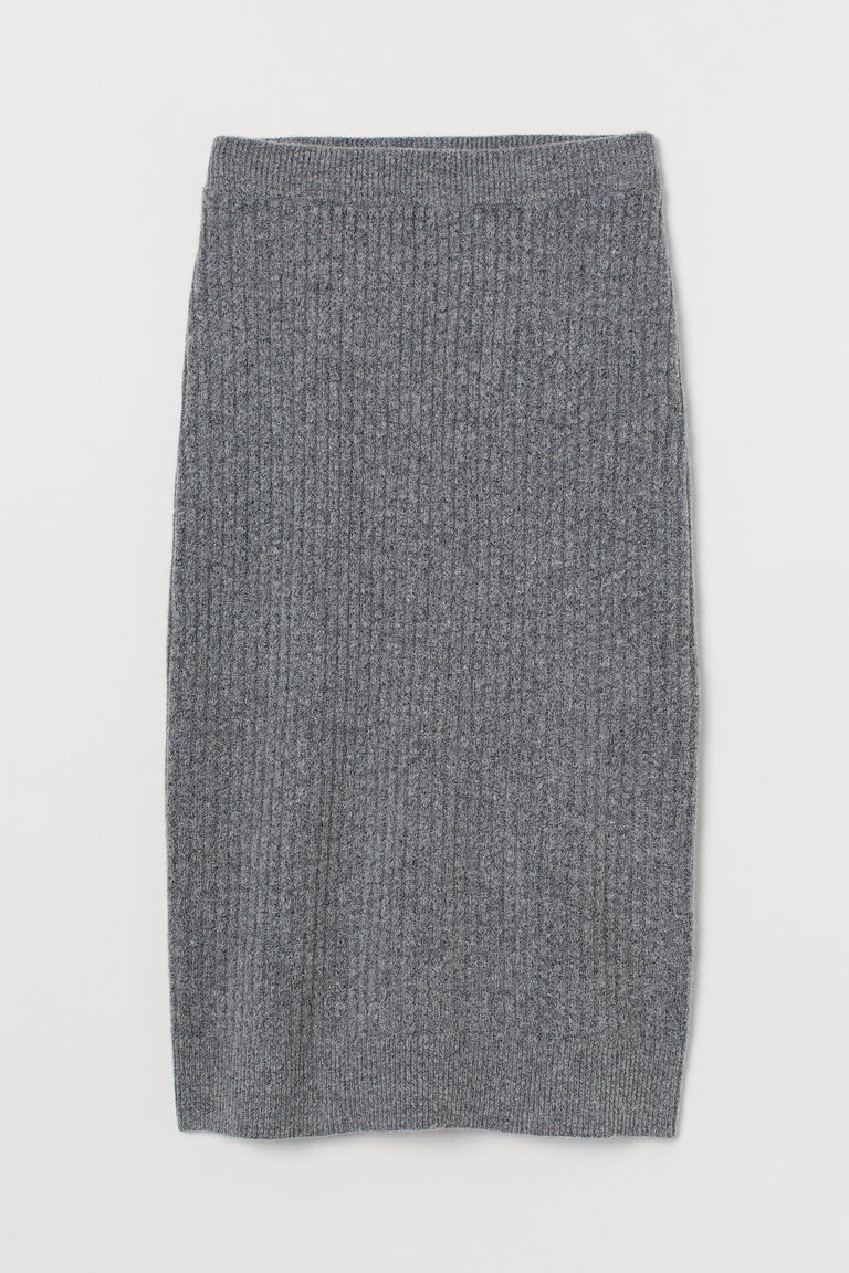 Ribknit skirt