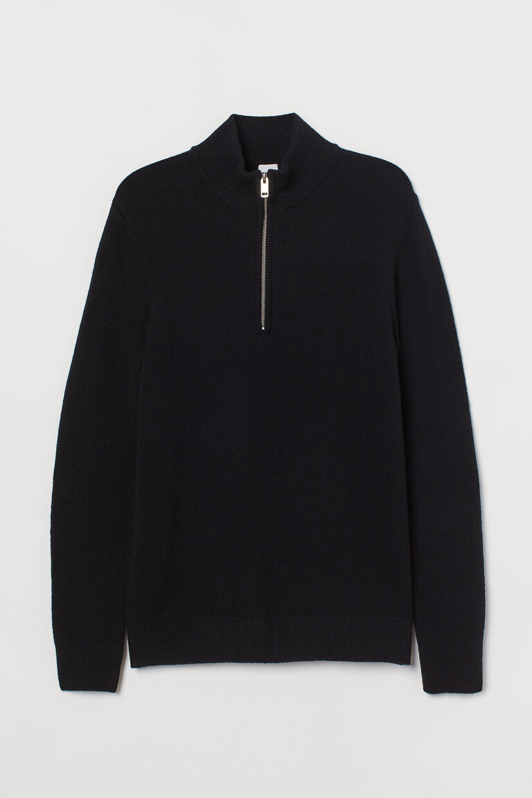 Collared wool jumper