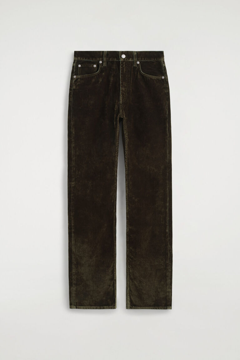 CORDUROY STRAIGHT-LEG JEANS