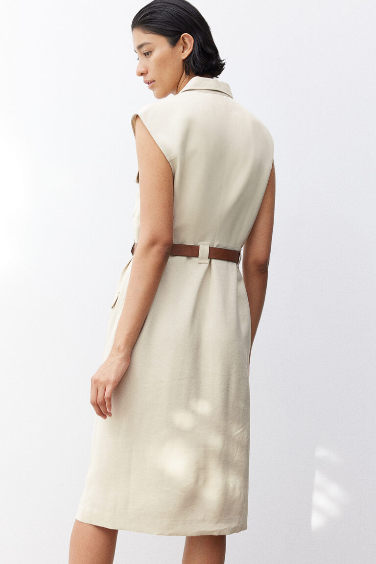 Belted cargo dress