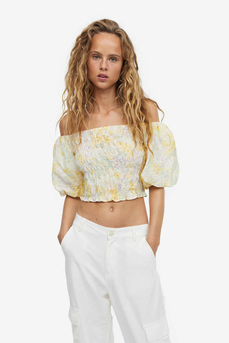 Til Sunrise Off The Shoulder Top - Taupe Smoke