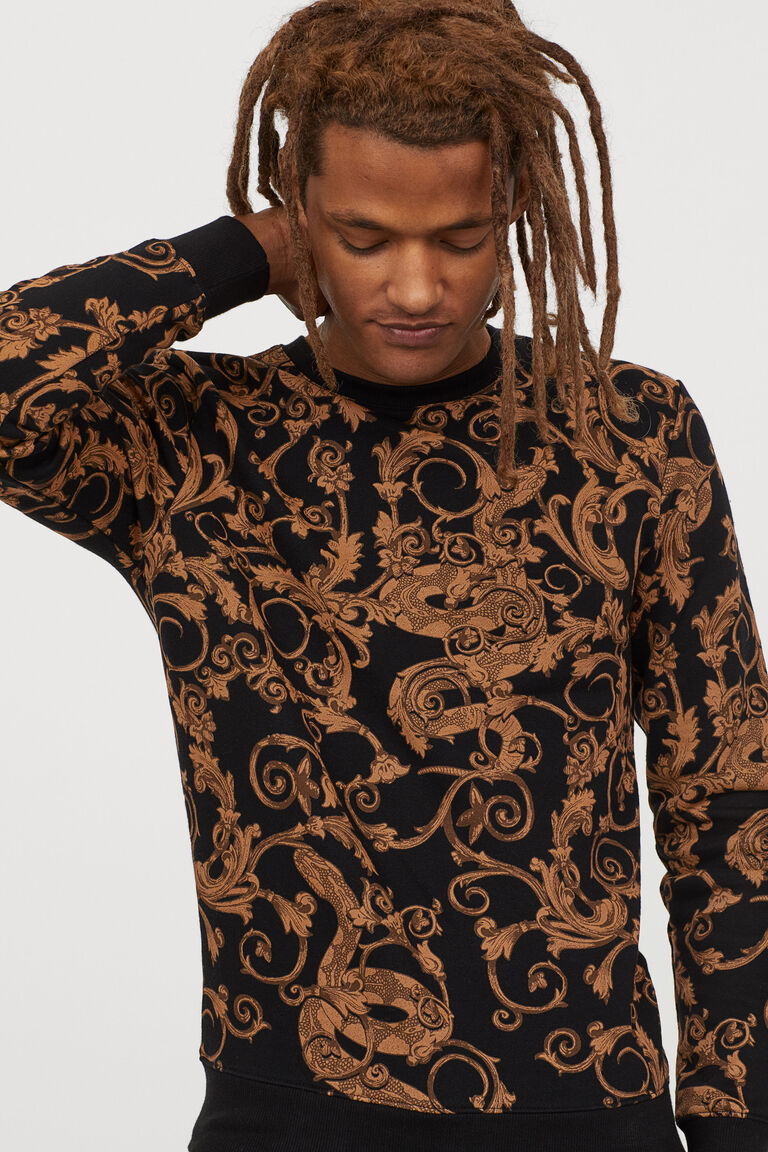 mona lisa sweatshirt h&m