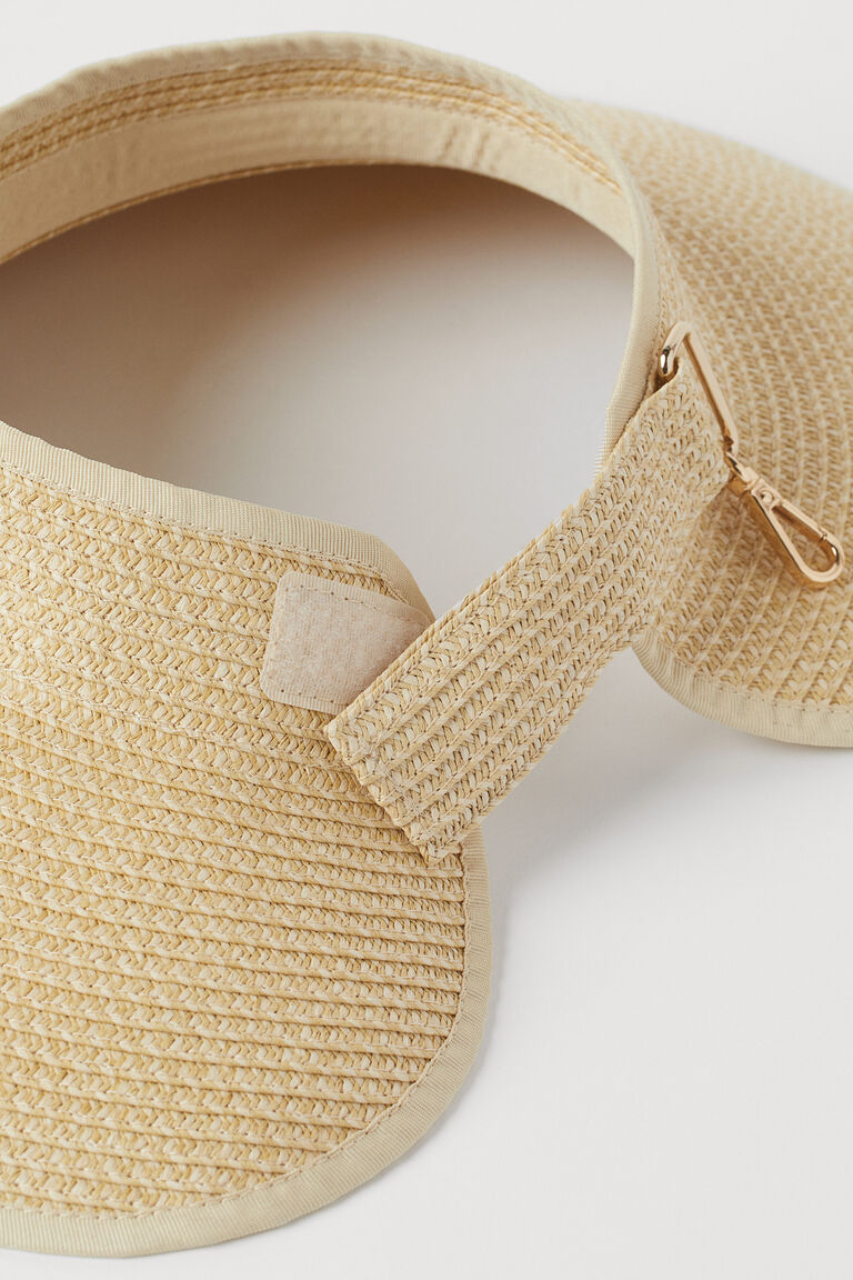 Straw sun visor