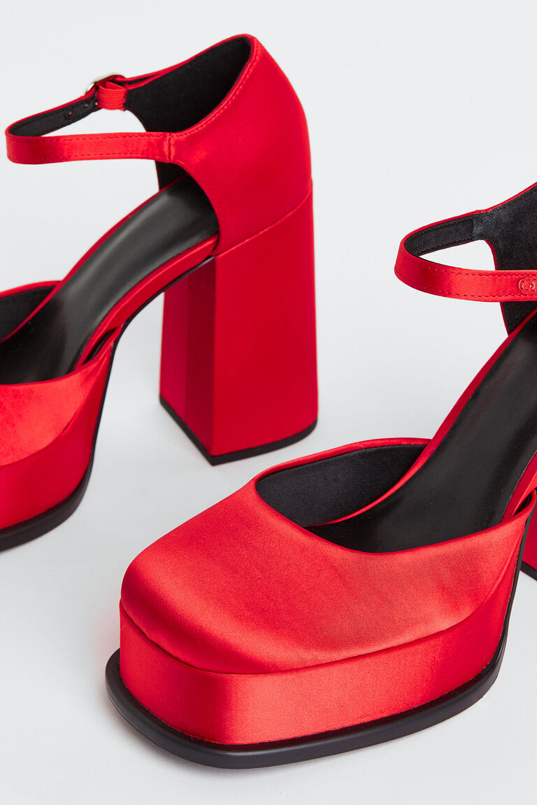 Block-heeled Mary Janes