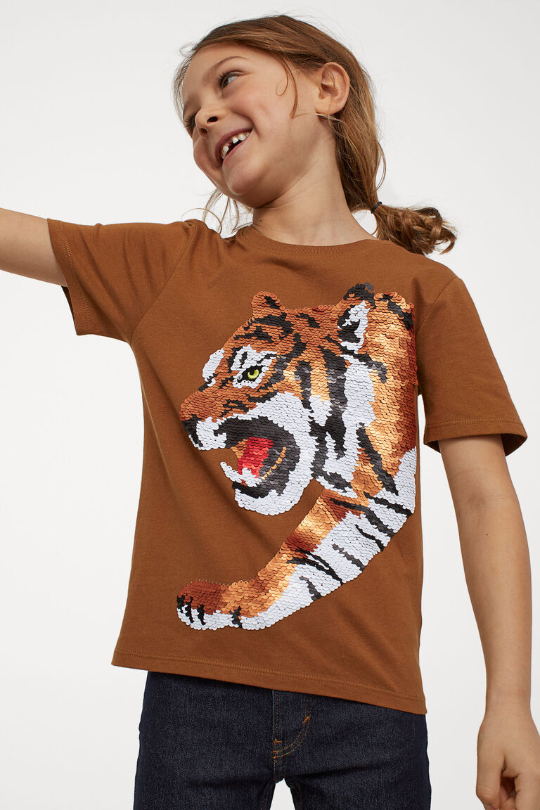 t shirt sequin reversible