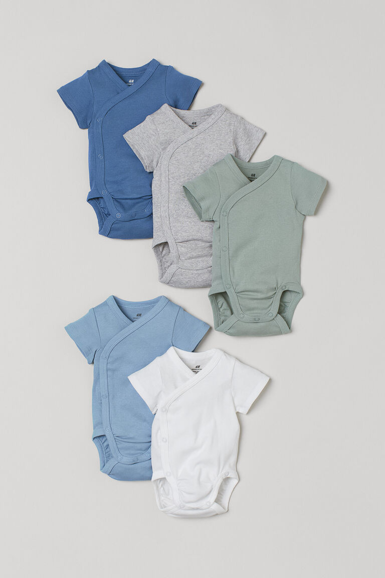5pack cotton bodysuits