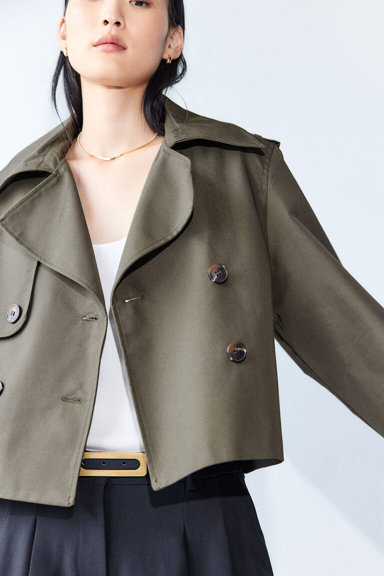 ジャケット・アウター Herlipto GraceLongTrenchCoat M Trench-look jacket