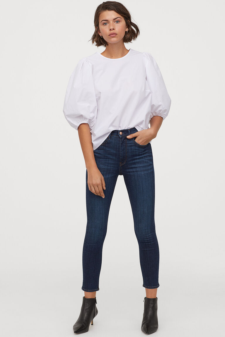 h&m shaping ultra high ankle jeans