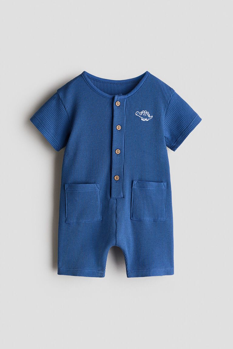 Short cotton romper suit